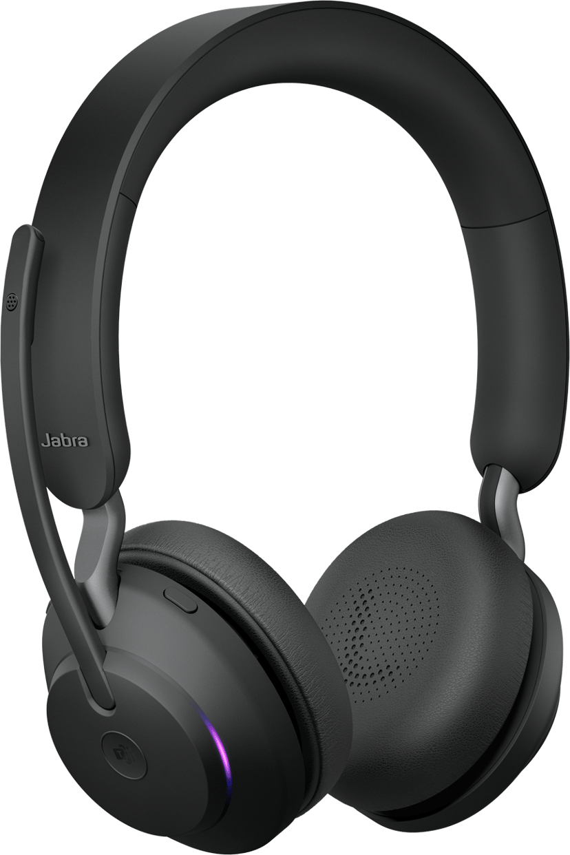 Jabra Evolve2 65 incl Charging Stand Stereo USB-C Microsoft Teams Svart