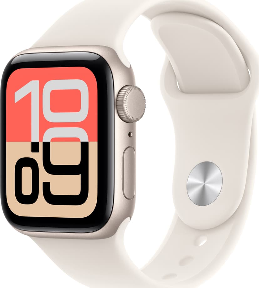 Apple Watch SE 3 GPS 40mm Starlight Aluminium Case with Starlight Sport Band - S/M