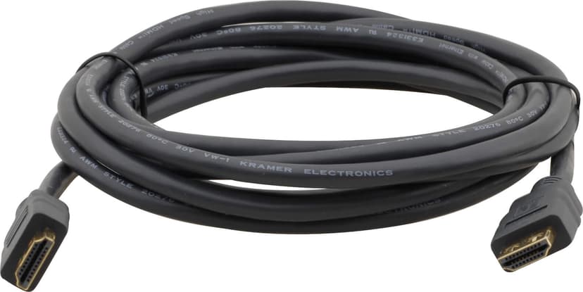 Kramer Electronics C−MHM/MHM HDMI-kabel 0,6 m HDMI Typ A (standard) Svart 0.6m HDMI HDMI Svart