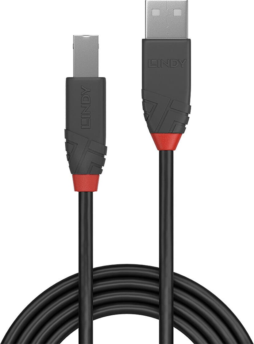 Lindy 36676 USB-kabel USB 2.0 7,5 m USB A USB B Sort 7.5m USB-A USB-B Svart