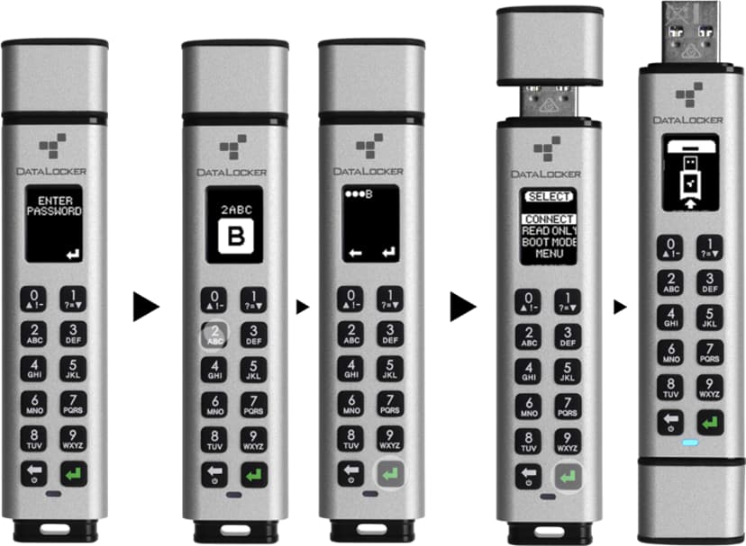 Datalocker Sentry K350 Keypad FIPS 16GB USB-A Silver