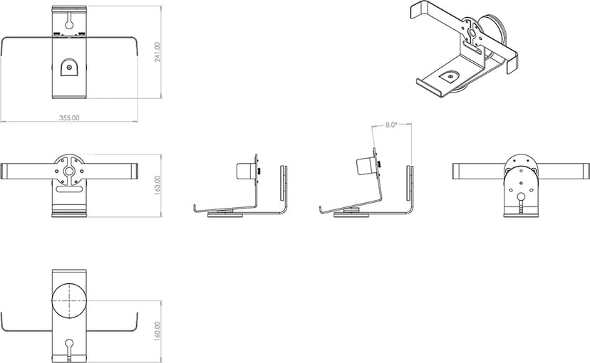 Multibrackets Sonos Play:5 Wall Mount White