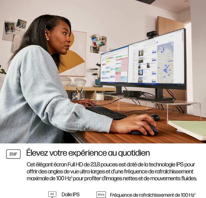 HP 324pf Series 3 Pro - (Fyndvara klass 2) 23.8" 1920 × 1080pixels IPS 16:9 100Hz