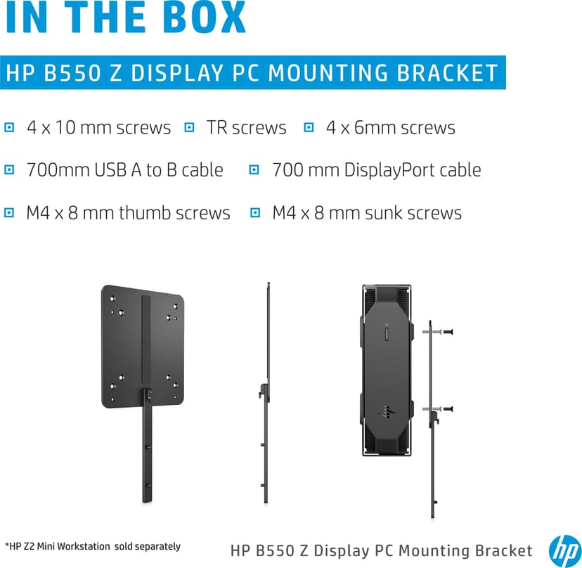 HP B550 monteringsfäste för dator