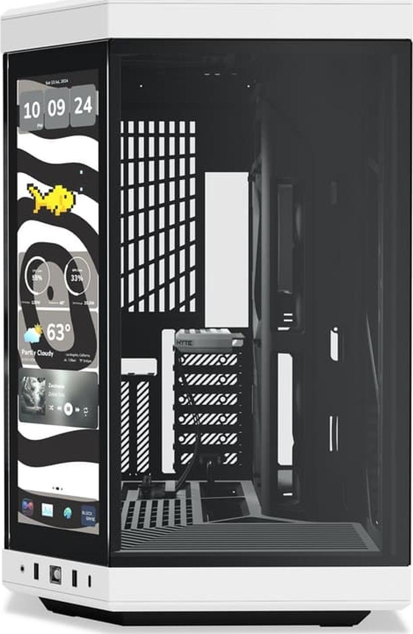 Hyte Y70 Touch Infinite 3rd Gen 14.9" Midi Tower Svart, Vit