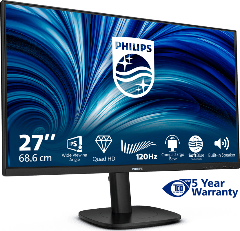 Philips 27B2N3500J 27" QHD IPS 16:9 - (Fyndvara klass 2) 27" 2560 × 1440pixels IPS 16:9 120Hz