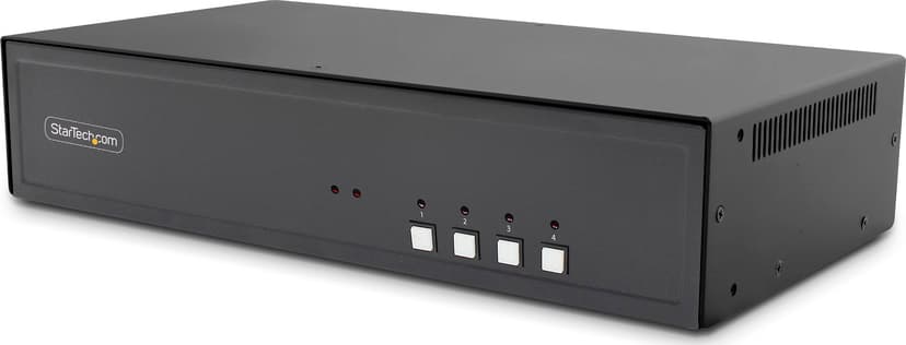 Startech StarTech.com Säker 4-portars KVM-switch för fyra bildskärmar, 2x DP in till 4x HDMI ut, 4K 30 Hz, NIAP 4.0 Desktop KVM, metallhölje, CAC-port, tillverkad i USA