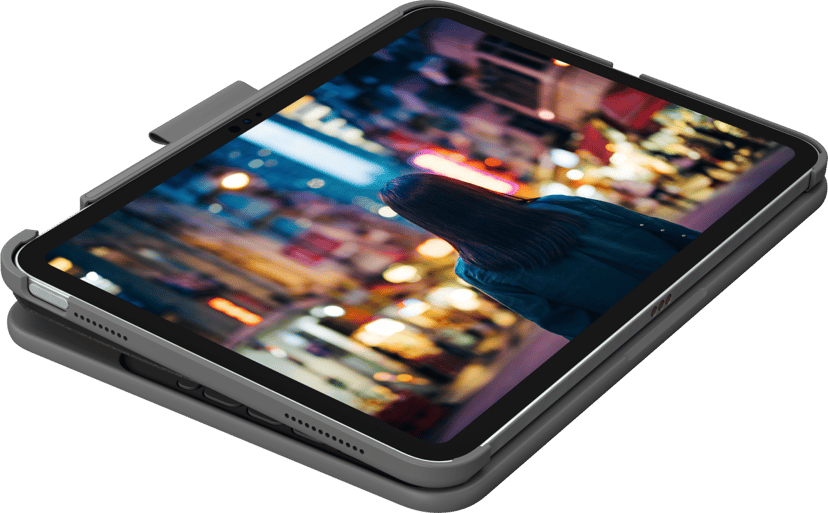 Logitech Slim Folio - (Löytötuote luokka 2) Pohjoismainen Harmaa