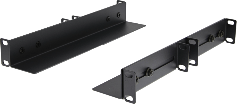 Deltaco Rack L-profile, säädettävä 309 mm - 440 mm, 45 - 60 cm syvyiseen kaappiin