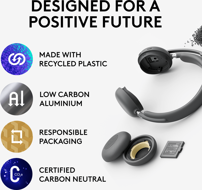 Logitech Zone Wireless 2 - (Fyndvara klass 2) Stereo USB-C UC Grafit