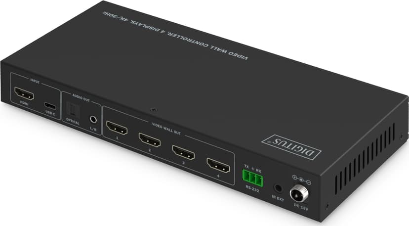 Digitus Video Wall Controller, 4 Displays, 4K/30Hz - (Kuppvare klasse 2)