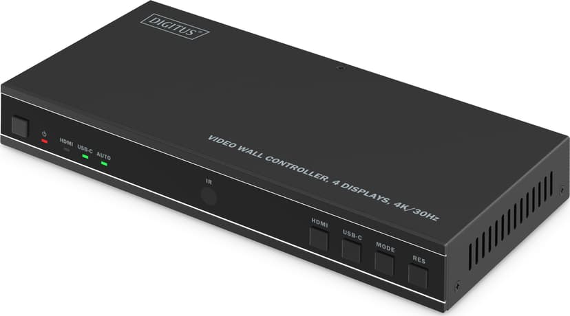 Digitus Video Wall Controller, 4 Displays, 4K/30Hz - (Kuppvare klasse 2)