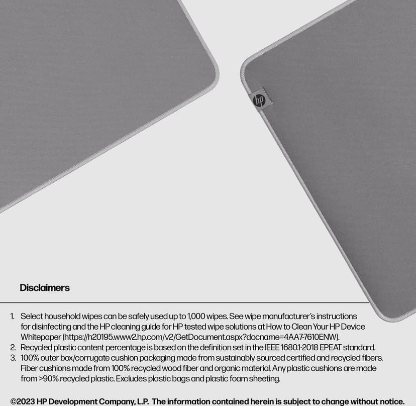 HP 205 Spilltlålig Musmatta