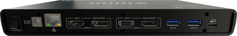 Prokord  Workplace Charging Dockingstation USB-C 5K Dual Monitor 65W - (Fyndvara klass 2) USB-C 3.2 Gen 1 (3.1 Gen 1)