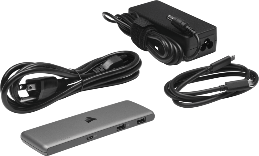 Corsair USB100 USB 3.2 Gen 1 (3.1 Gen 1) Type-C Black - (Löytötuote luokka 2) USB-C 3.2 Gen 1 (3.1 Gen 1)