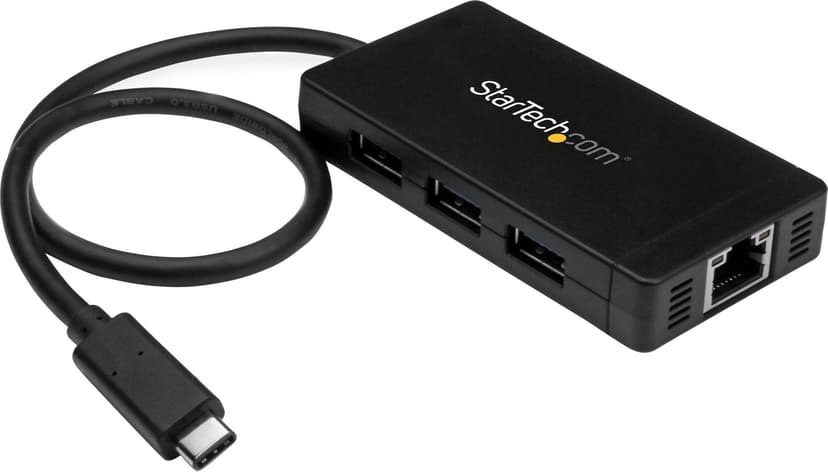 Startech 3 Port USB 3.0 Hub with USB-C and GbE