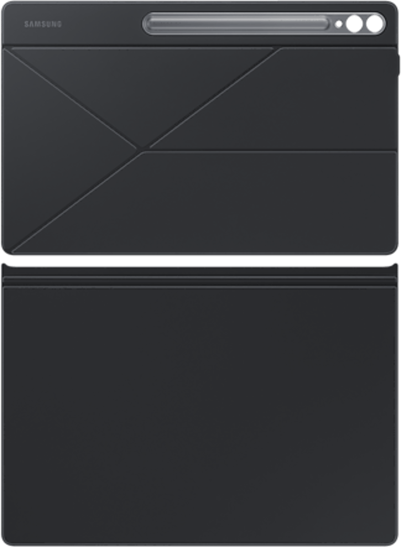 Samsung Galaxy Tab S9/S10 Ultra Smart Book Cover Black - (Fyndvara klass 2) Samsung Galaxy Tab S10 Ultra, Samsung Galaxy Tab S9 Ultra Svart