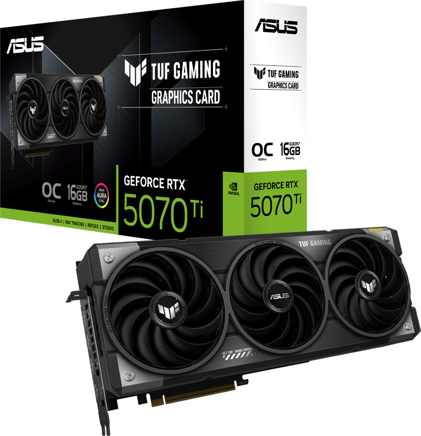 ASUS TUF Gaming GeForce RTX 5070 Ti 16GB OC - (Fyndvara klass 2) 16GB