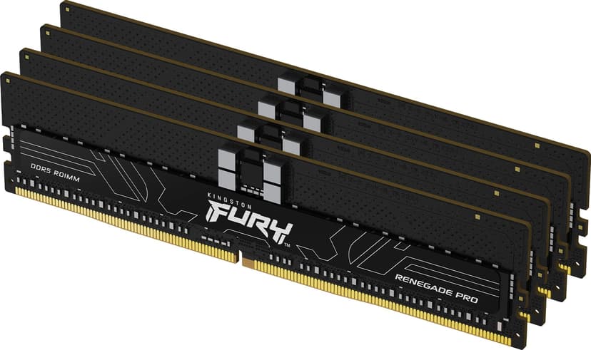 Kingston RENEGADE PRO 128GB (4X32) DDR5 6400MHZ CL32 ECC X/E - (Kuppvare klasse 2) 128GB 6400MHz DDR5 288-pin DIMM