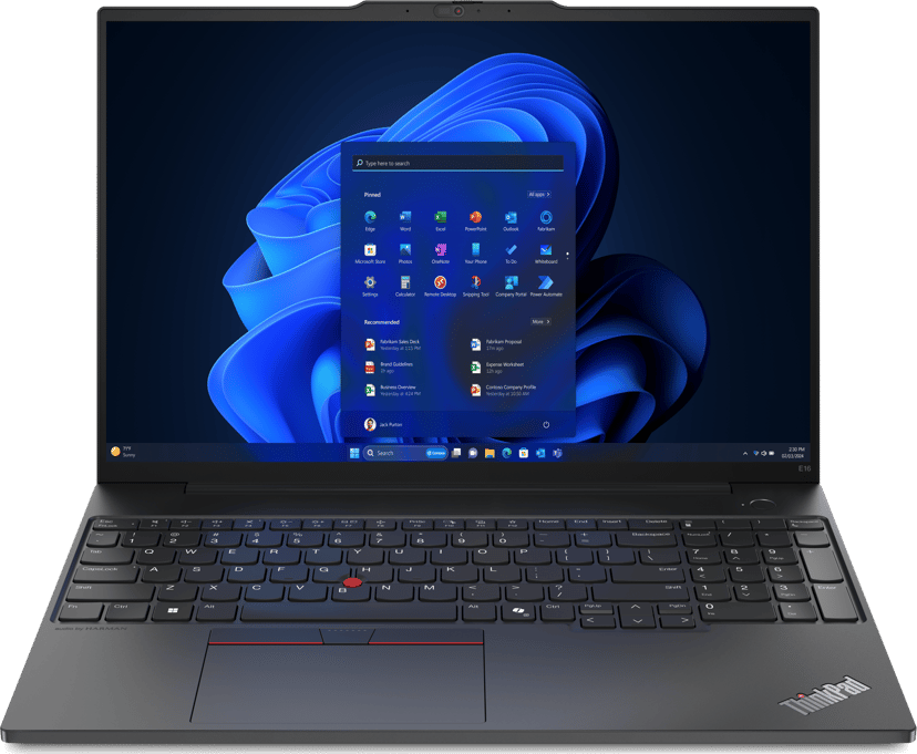 Lenovo ThinkPad E16 G2 - (Löytötuote luokka 2) AMD Ryzen 5 16GB 512GB 16"