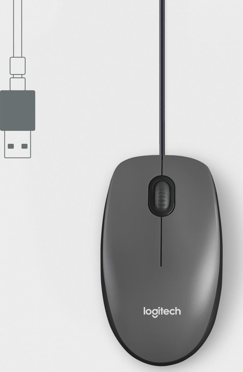 Logitech M100 USB-A Mus