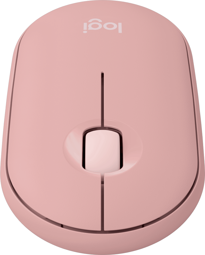 Logitech Pebble Mouse 2 M350s RF Wireless + Bluetooth Hiiri Vaaleanpunainen