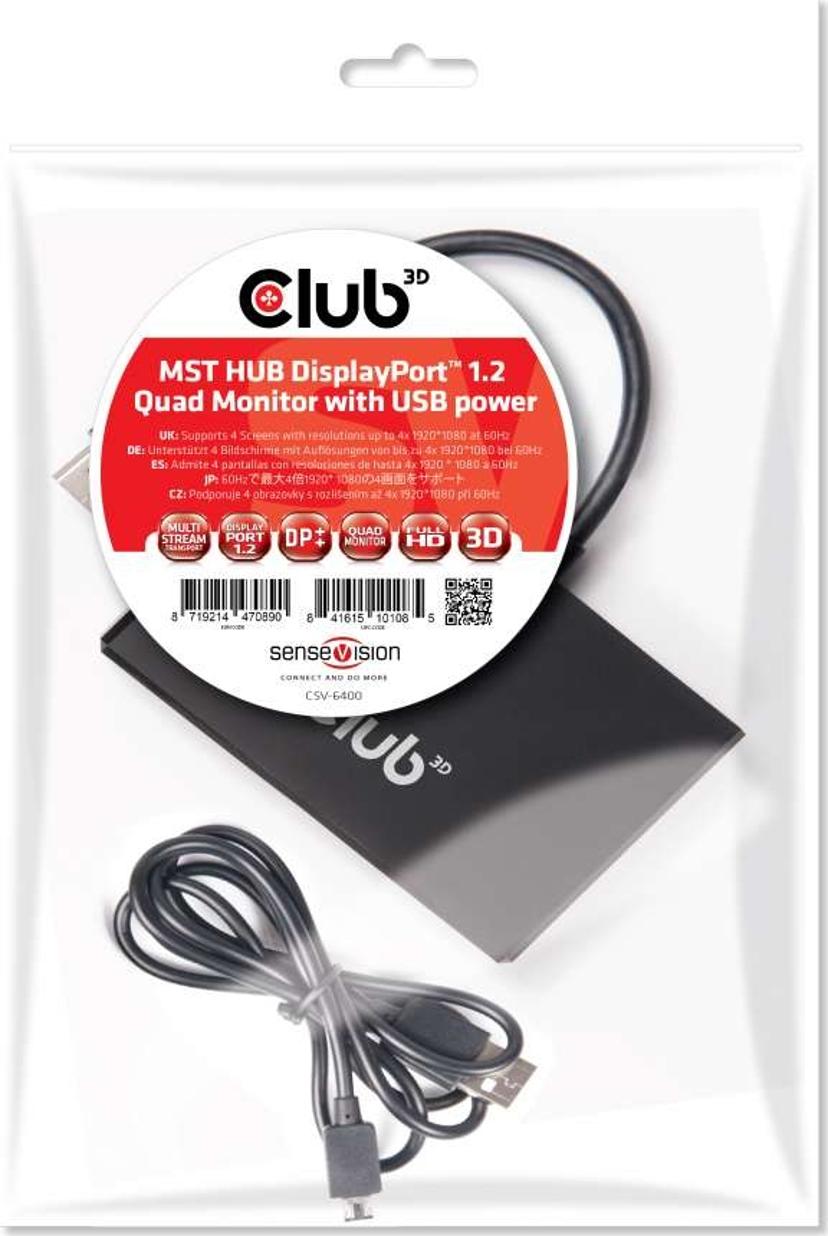 Club 3D SenseVision Multi Stream Transport (MST) Hub CSV-6400