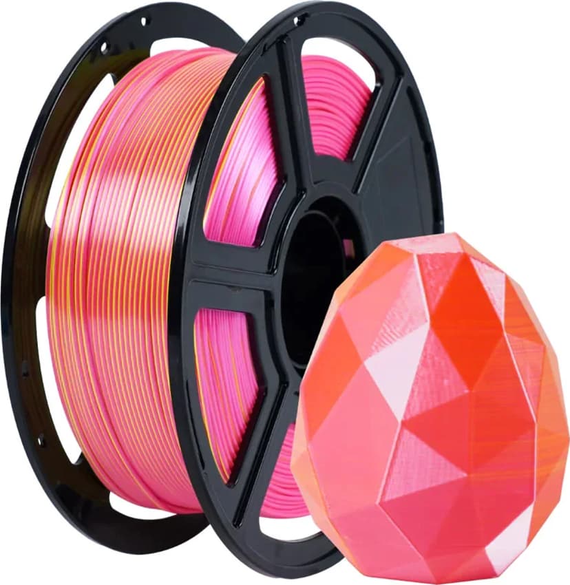 Flashforge PLA Silk Dual Roze/Geel 1,75mm 1kg