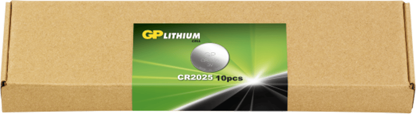 GP Knappcellsbatteri Lithium 10st CR2025