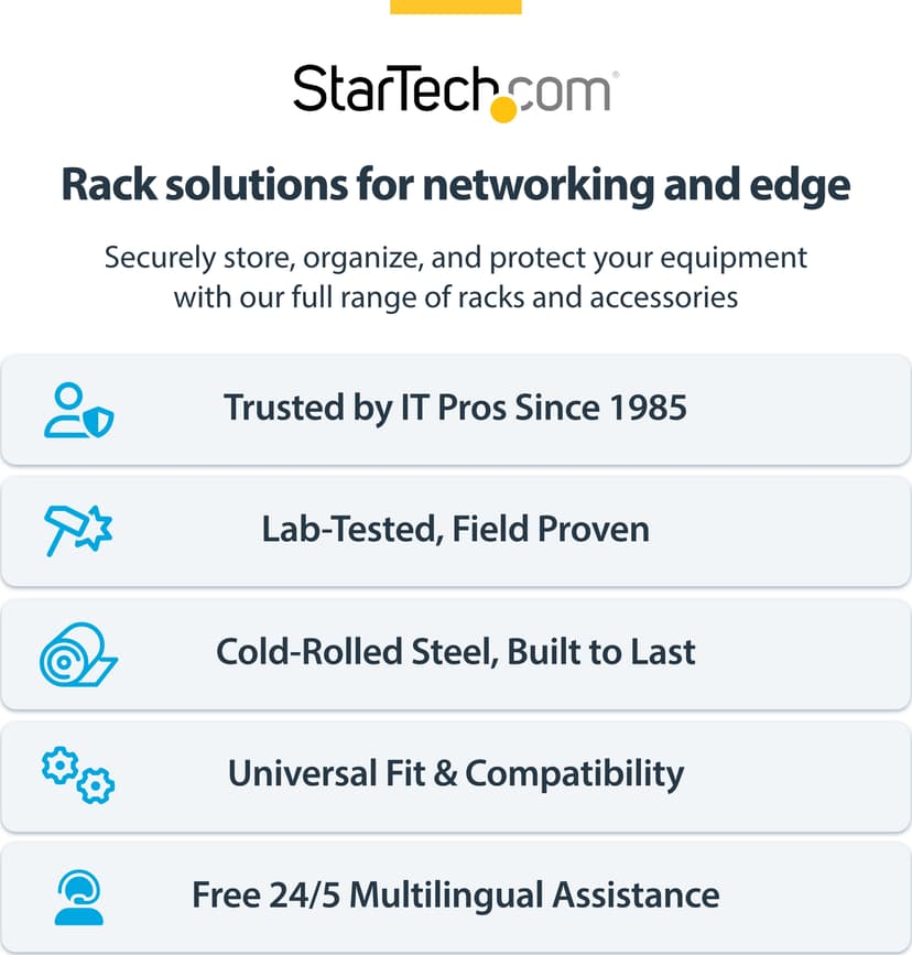 Startech StarTech.com WALLMOUNT4 palvelinteline 4U Seinään asennettava laitekehikko musta