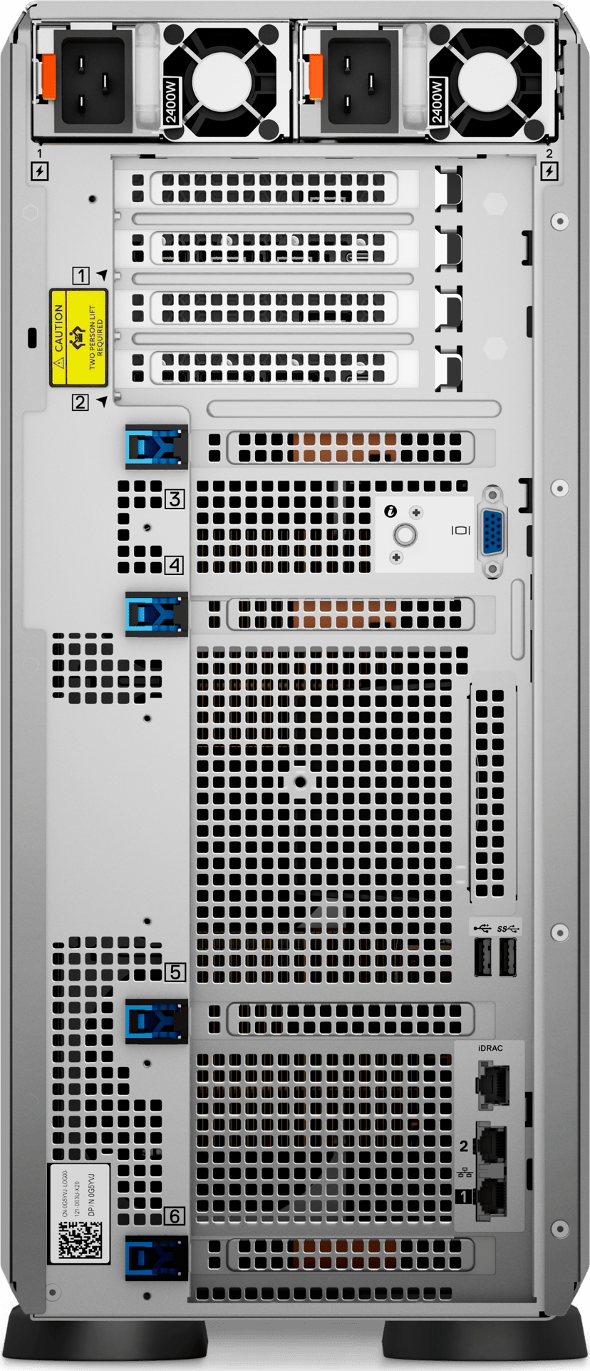 Dell PowerEdge T550 server 480 GB Tårn (5U) Intel® Xeon® Silver 4309Y 2,8 GHz 64 GB DDR4-SDRAM 1100 W