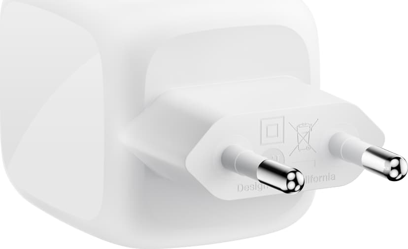 Belkin Dual USB-C GaN Wall Charger 67W Wit