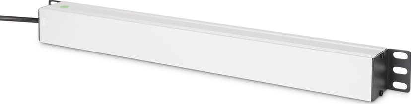 Digitus DN-95437 tehonjakeluyksikkö 9 AC-pistorasia(a) 1U musta, Hopea