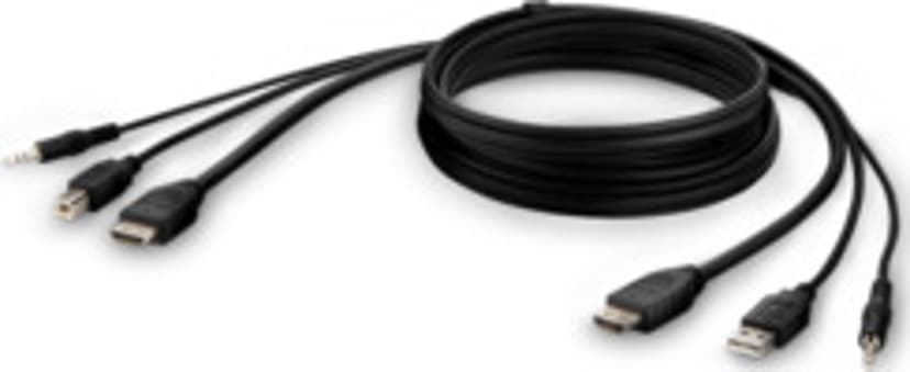 Belkin F1DN1CCBL KVM-kabel Sort 3 m