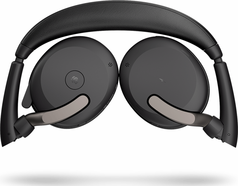 Jabra Evolve2 65 Flex - (Löytötuote luokka 2) Stereo USB-A Cisco, Unify, Microsoft Teams, Apple MFi, Zoom, Google Meet, Amazon Chime, Amazon Alexa, Google Fast Pair Musta