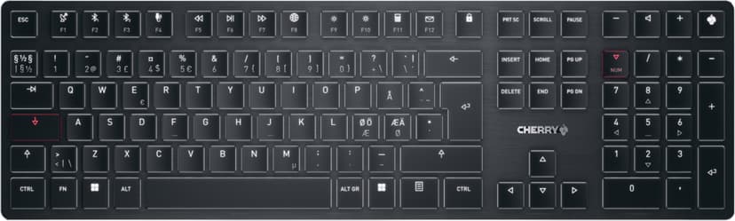 Cherry KW X ULP Trådbunden och trådlös Cherry MX Low-Profile Nordisk Tangentbord