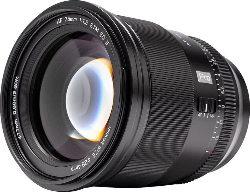Viltrox AF 75/1.2 XF camera lens MILC Standard lens Black - (Kuppvare klasse 2)