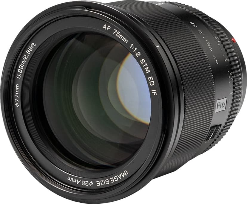 Viltrox AF 75/1.2 XF camera lens MILC Standard lens Black - (Kuppvare klasse 2)
