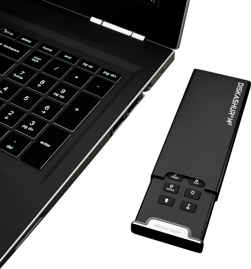 Istorage Diskashur M2 USB-A, USB-C Svart