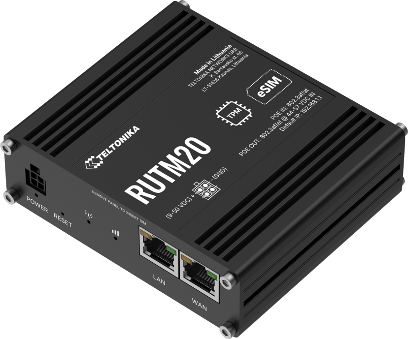 Teltonika RUTM20 Compact Industrial 5G Router