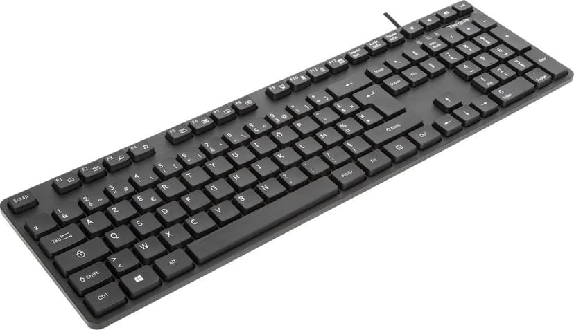 Targus AKB30FR tangentbord Universal USB AZERTY Fransk Svart Kabel Fransk