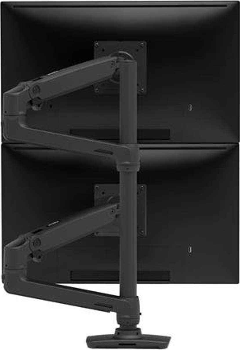 Ergotron LX Series LX Dual Stacking Arm, Tall Pole, Matte Black 101,6 cm (40") Skrivebord Sort