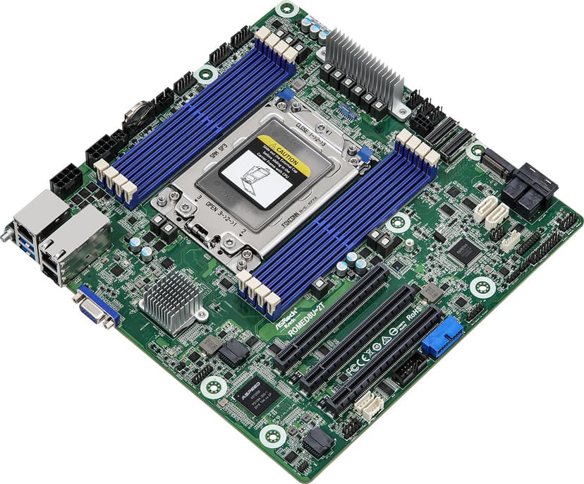 ASRock Rack ROMED8U-2T Socket SP3 (LGA4094) Moderkort Micro-ATX LGA 4094 Micro-ATX