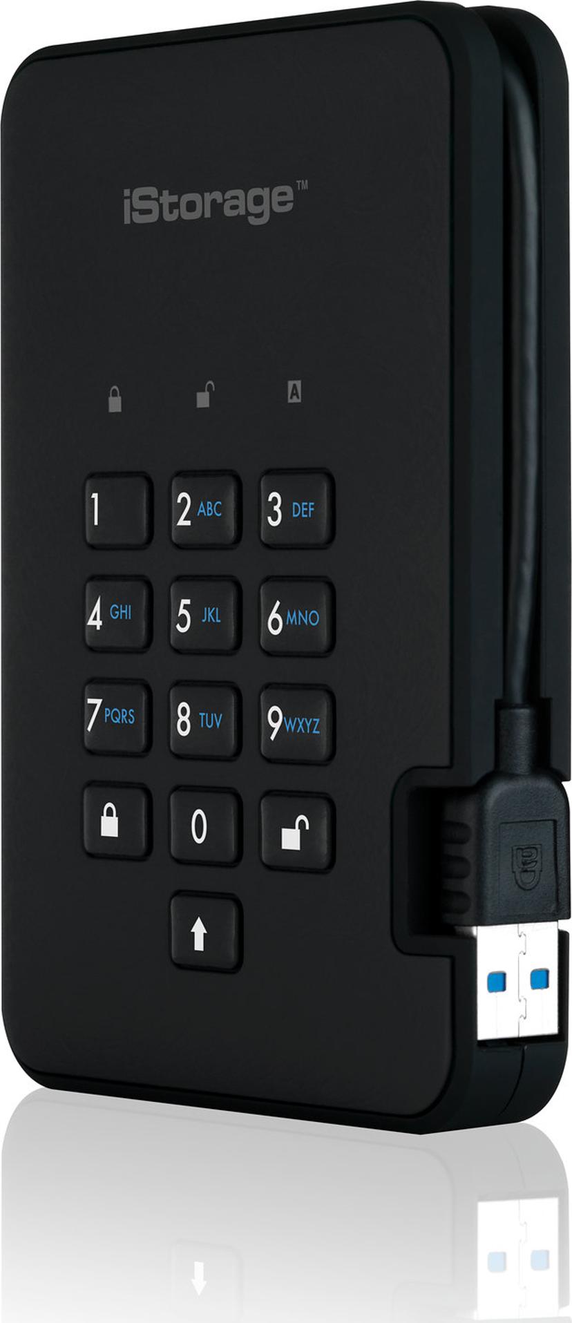 Istorage Diskashur2 SSD 256-bit USB-A Svart