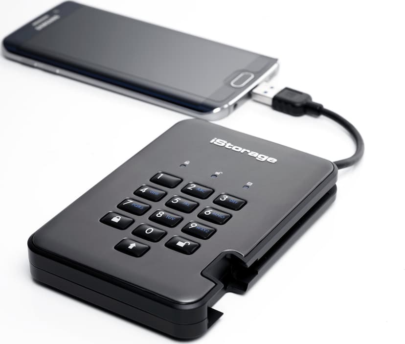 Istorage diskAshur PRO2 SSD 512 GB USB A-tyyppi 3.2 Gen 1 (3.1 Gen 1) musta USB-A Musta