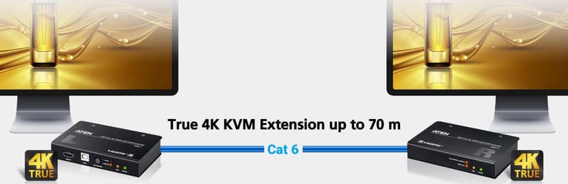 Aten USB True 4K HDMI Cat 6 KVM Extender