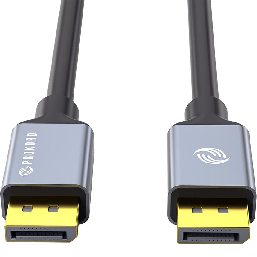 Prokord Black Edition Dp 2.0m 2m DisplayPort DisplayPort Svart