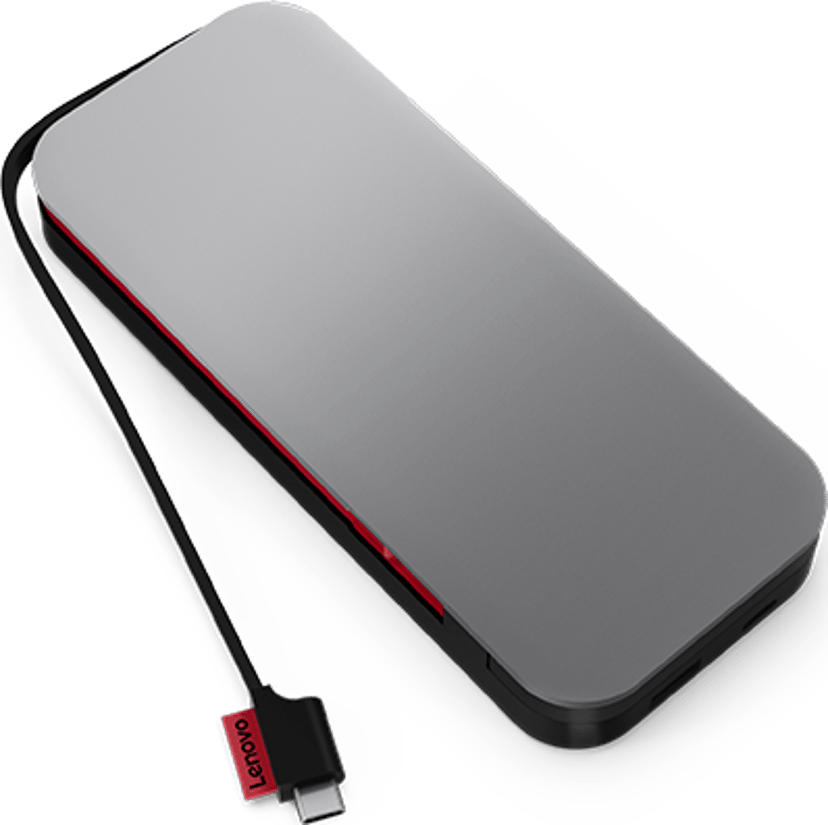 Lenovo Go Litiumioni (Li-Ion) 20000 mAh musta, Harmaa 20000, 74mAh Harmaa, Musta