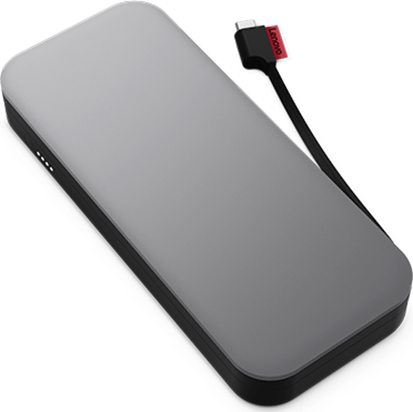 Lenovo Go Litiumioni (Li-Ion) 20000 mAh musta, Harmaa 20000, 74mAh Harmaa, Musta