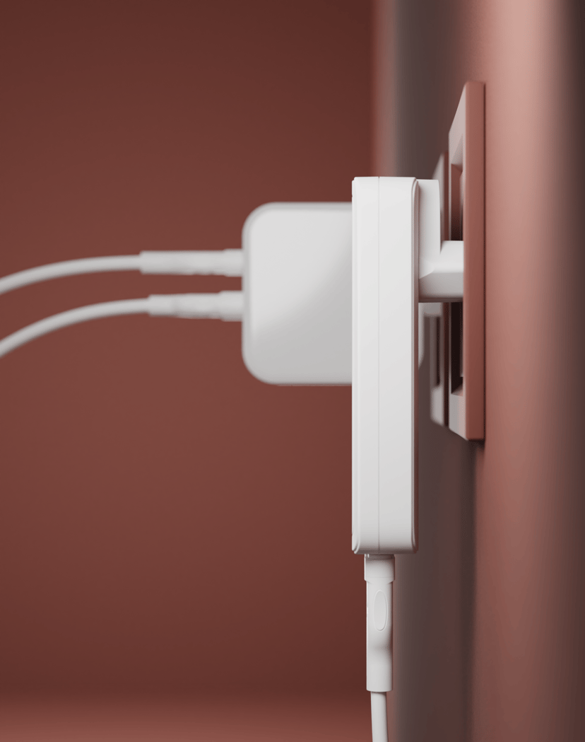 dbramante1928 Re-charge Pro EU Slim Charger 65w+30w Vit